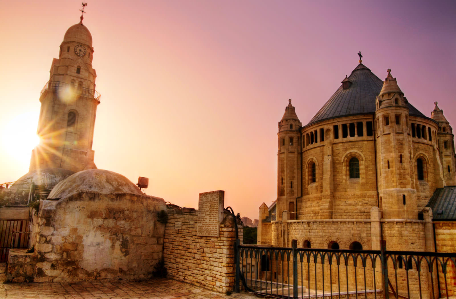 Photo-taken-by-Noam-Chen-for-the-Israeli-Ministry-of-Tourism.-an-outside-view-of-the-Dormition-Abbey-in-Jerusalem-the-Old-City.