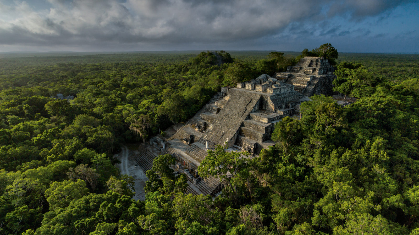 Vista aérea de Calakmul