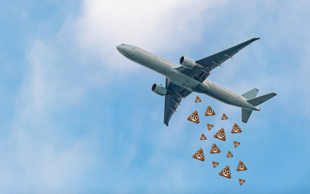 image cerveza cannabis commercial airplane poop emojis POOLEAK0618