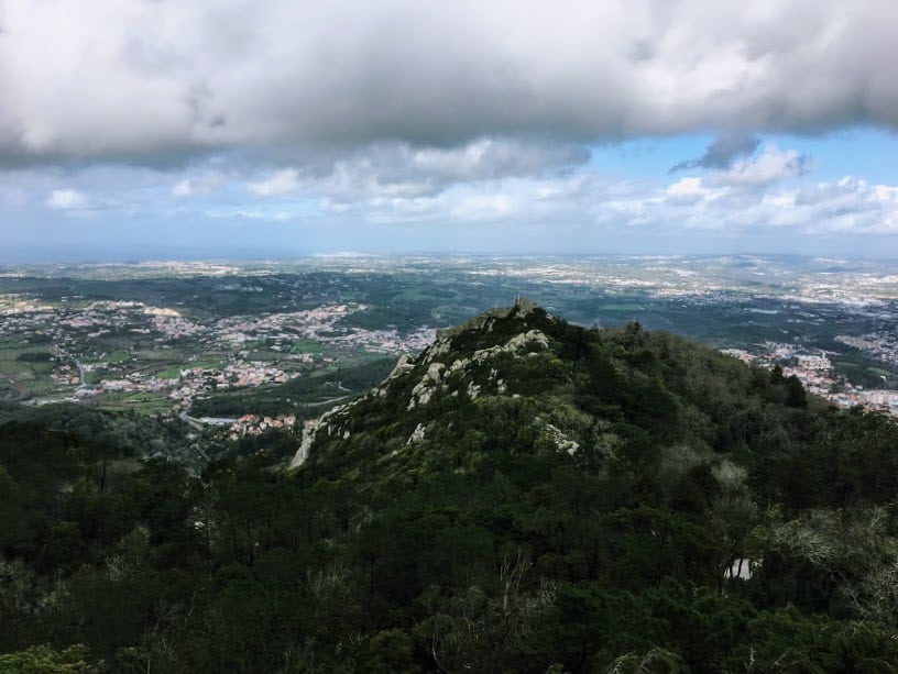 Qué hacer en Sintra: Vista desde el mirador Palacio da Pena