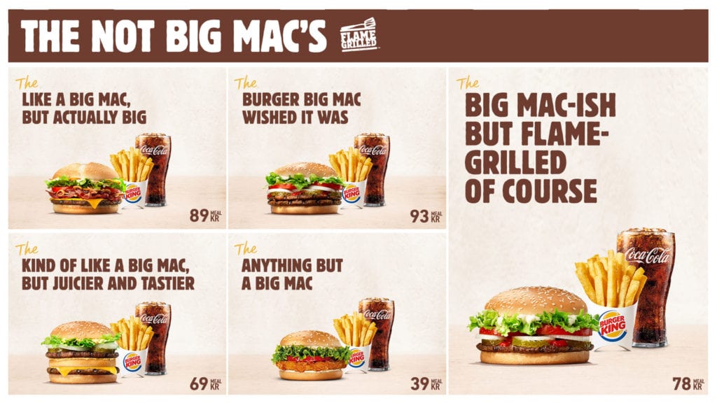 Burger King se burla de McDonald's con todo un menú 'inspirado' en el Big Mac image 467199 1920