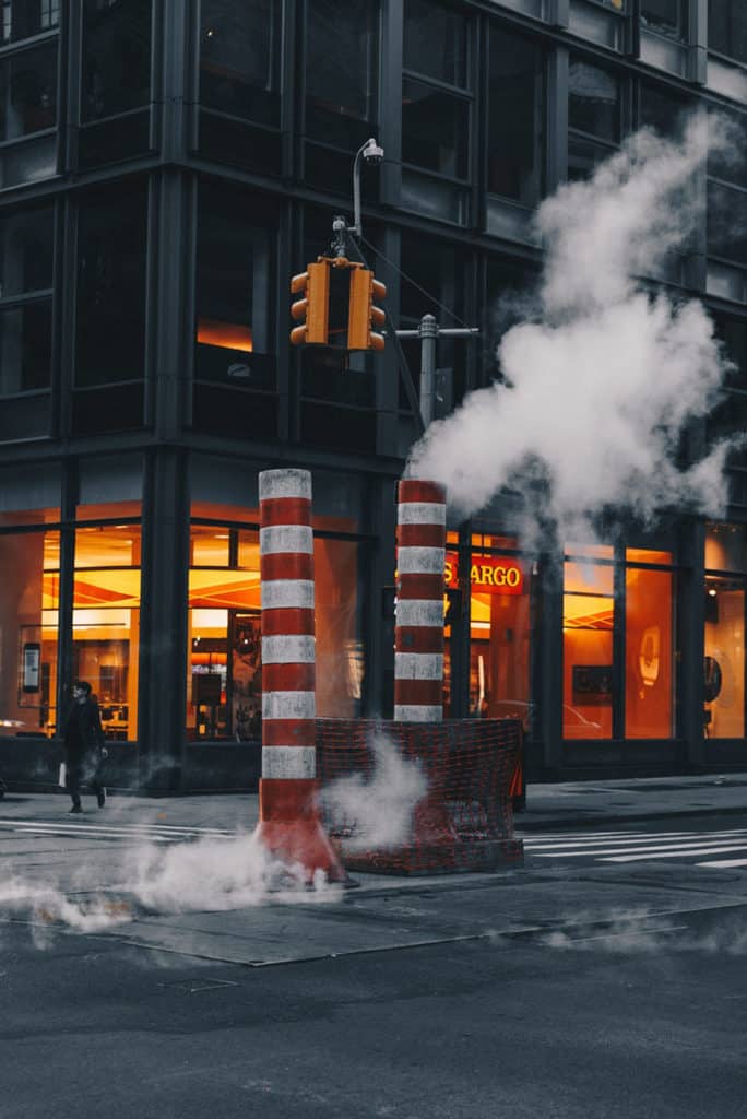 ¿Por qué se ve humo en Nueva York?