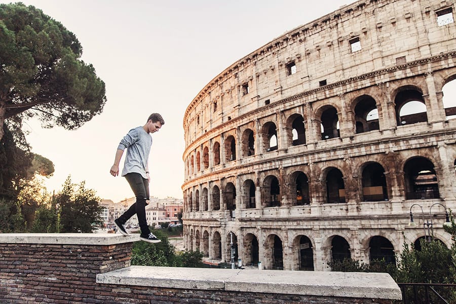 turista en roma