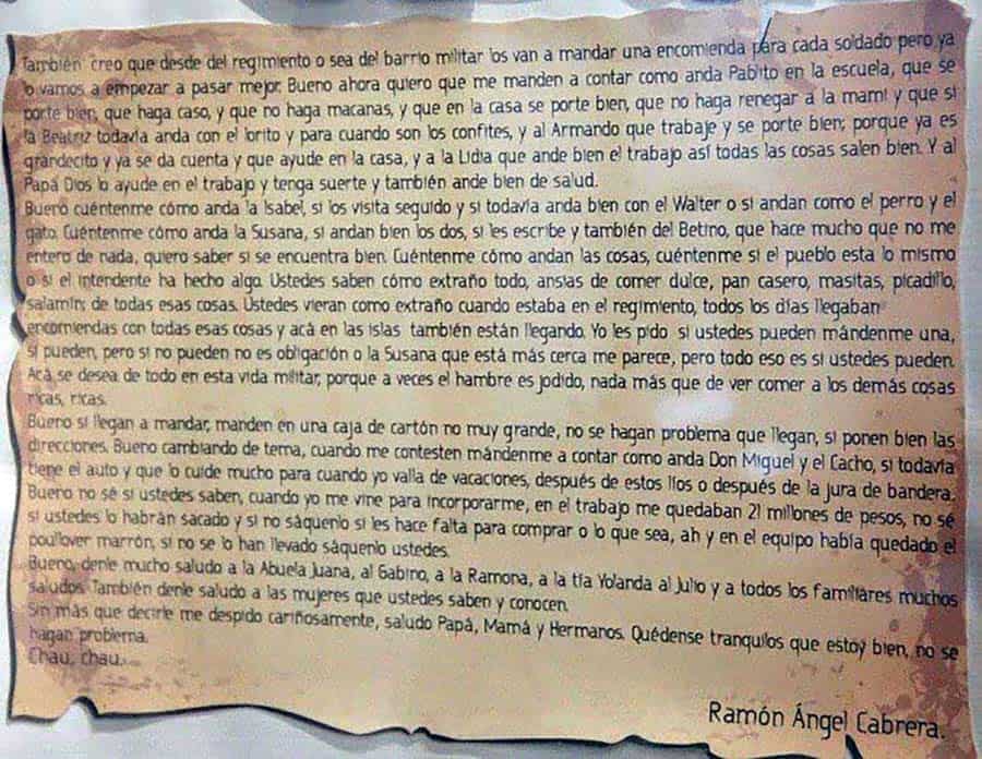 image Carta Malvinas