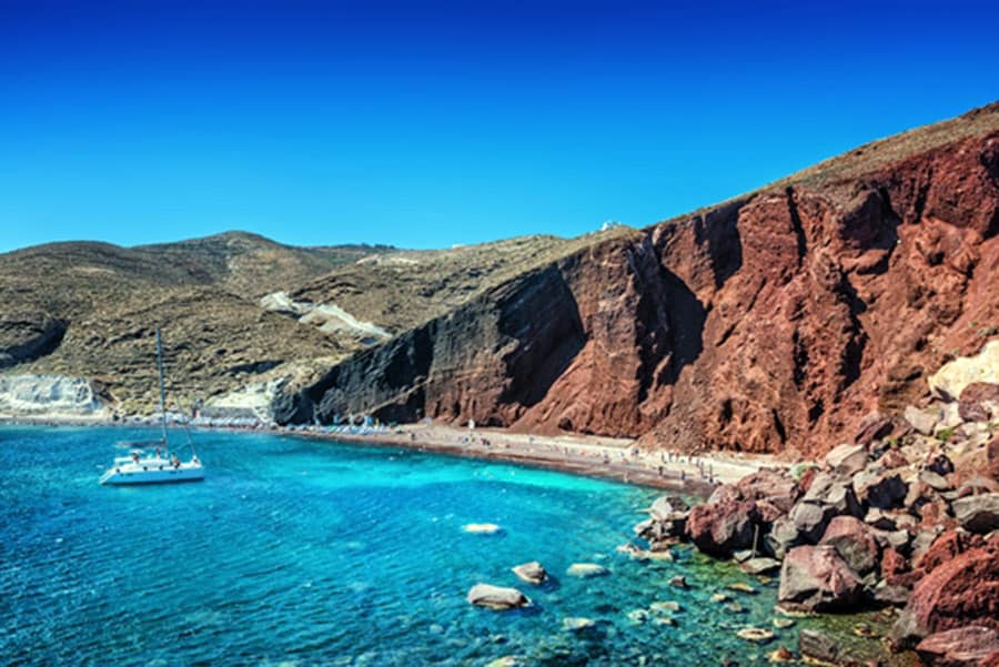 image Qué hacer en Grecia Red beach