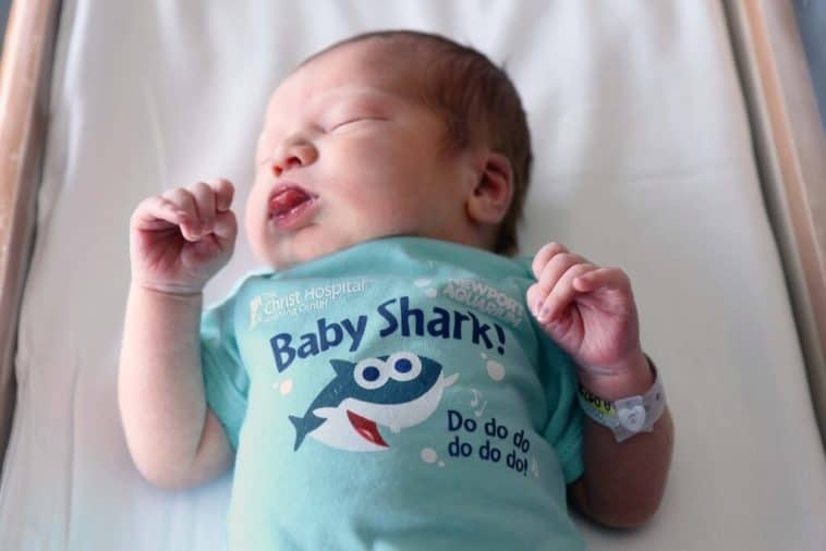 image The Christ Hospital Baby Shark Week Onesie 1 50 1