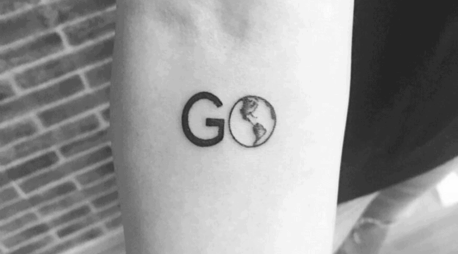 Tatuajes con globos terráqueos