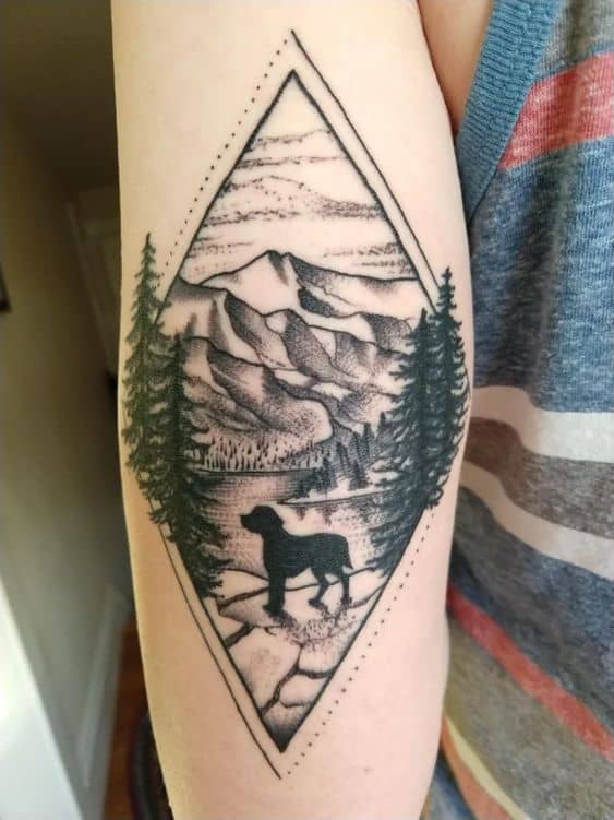 Tatuajes con paisajes o recuerdos de viaje