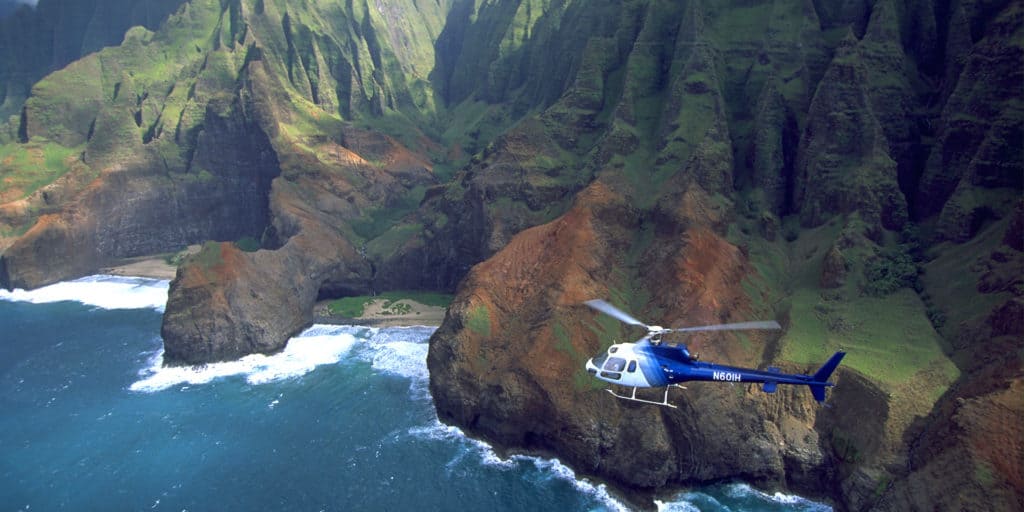 image Alamy AA6007 Hawaii helicopter tour