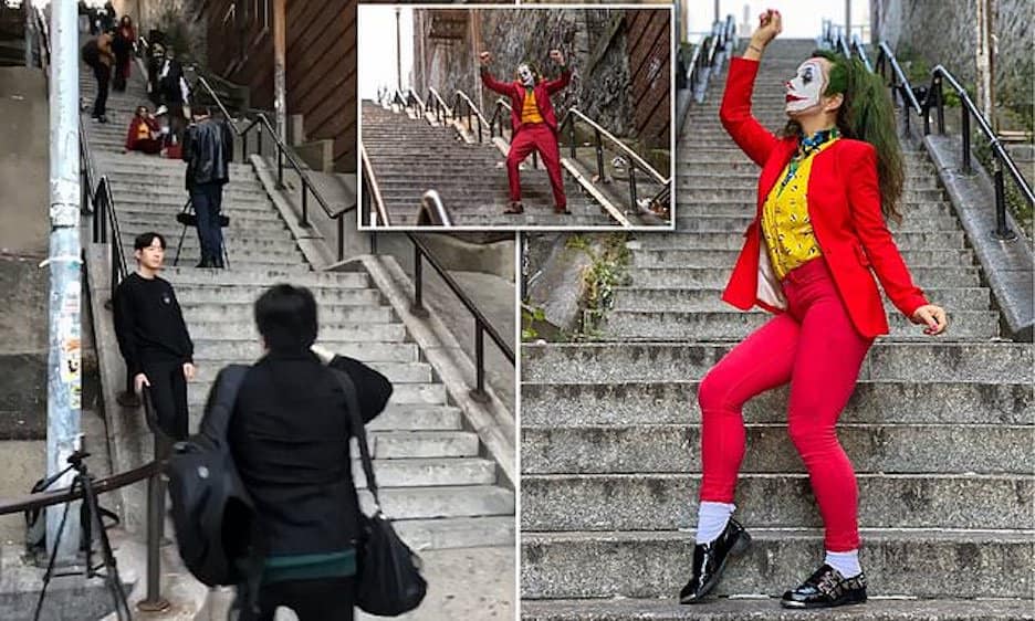 image instagrammers are flocking to the bronx to pose for pictures on the now iconic joker stairs