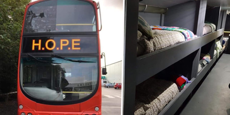 image double decker homeless Wales Online