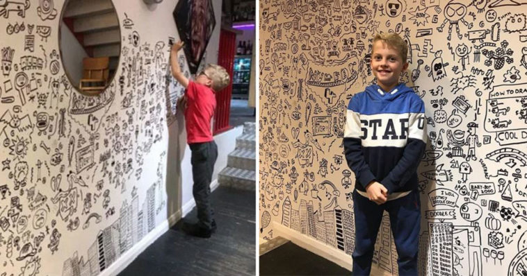 Pequeño de 4 años utiliza lenguaje de señas para interpretar una película para sus padres sordos image nin%CC%83o ilustrador