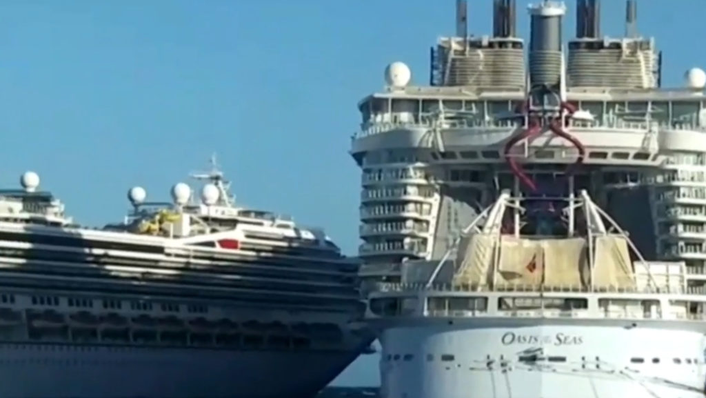 image video choque crucero cozumel quintana roo diciembre 2019