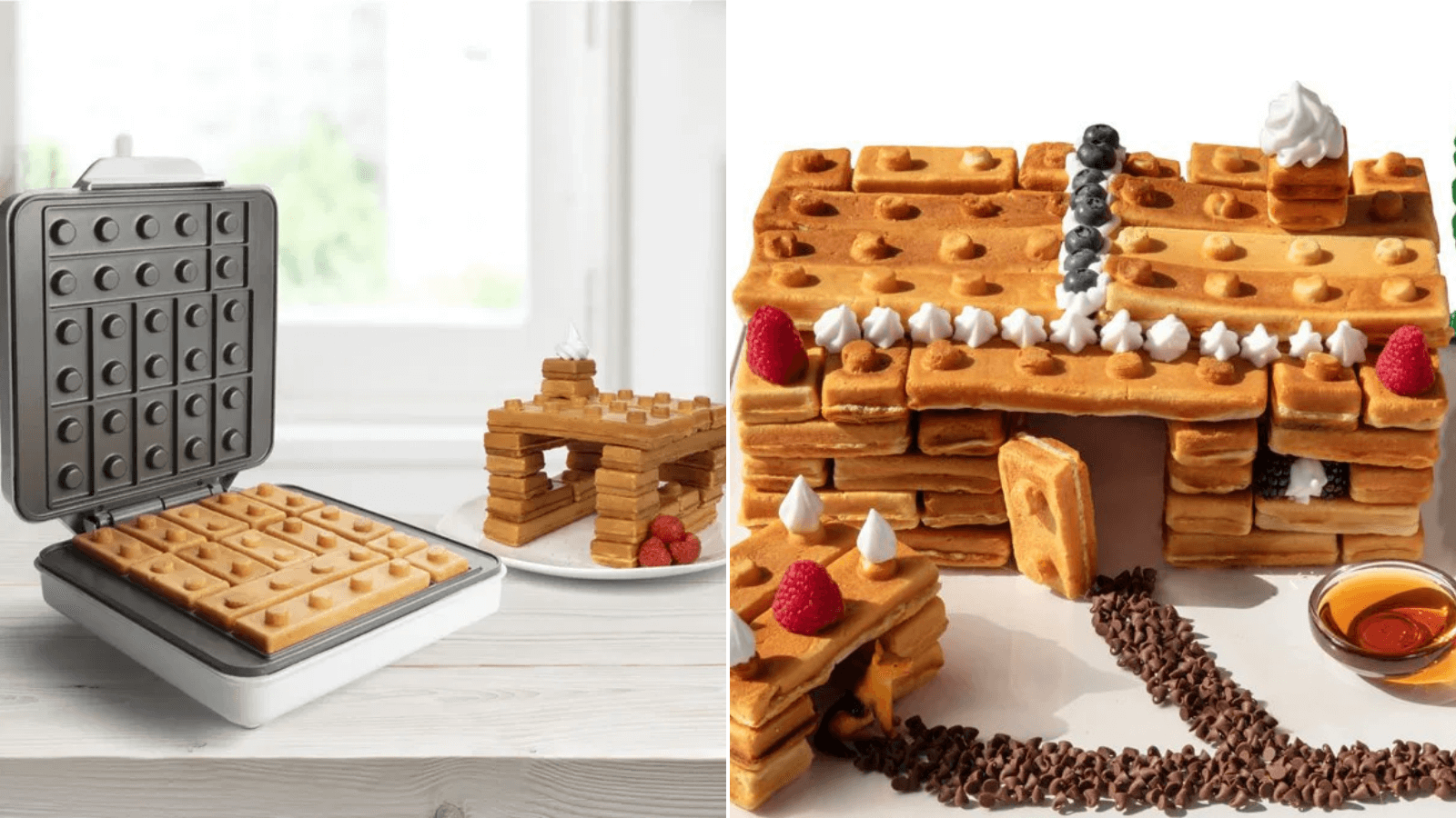 Diseñaron una waflera que permite crear waffles con la forma de piezas de LEGO y es ideal para el desayuno 3