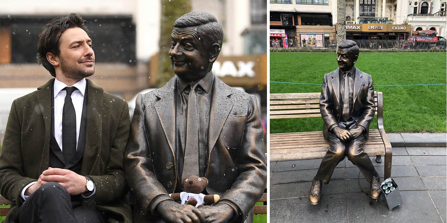 Mr Bean estatua londres