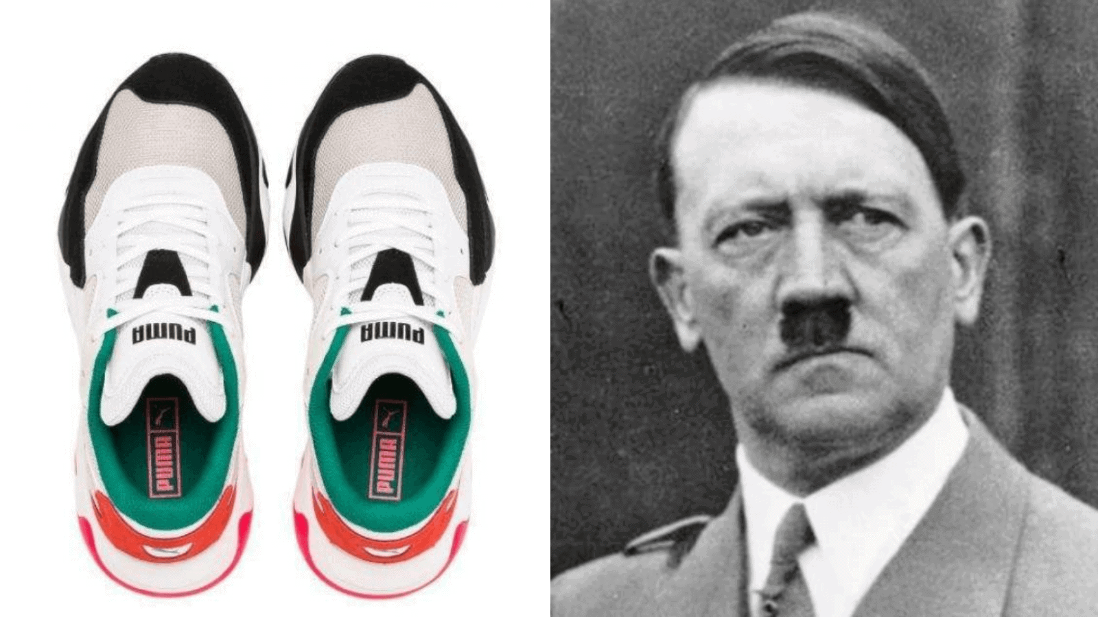 Puma lanzó un nuevo modelo de zapatillas y usuarios señalaron un insólito parecido con la cara de Adolf Hitler 1