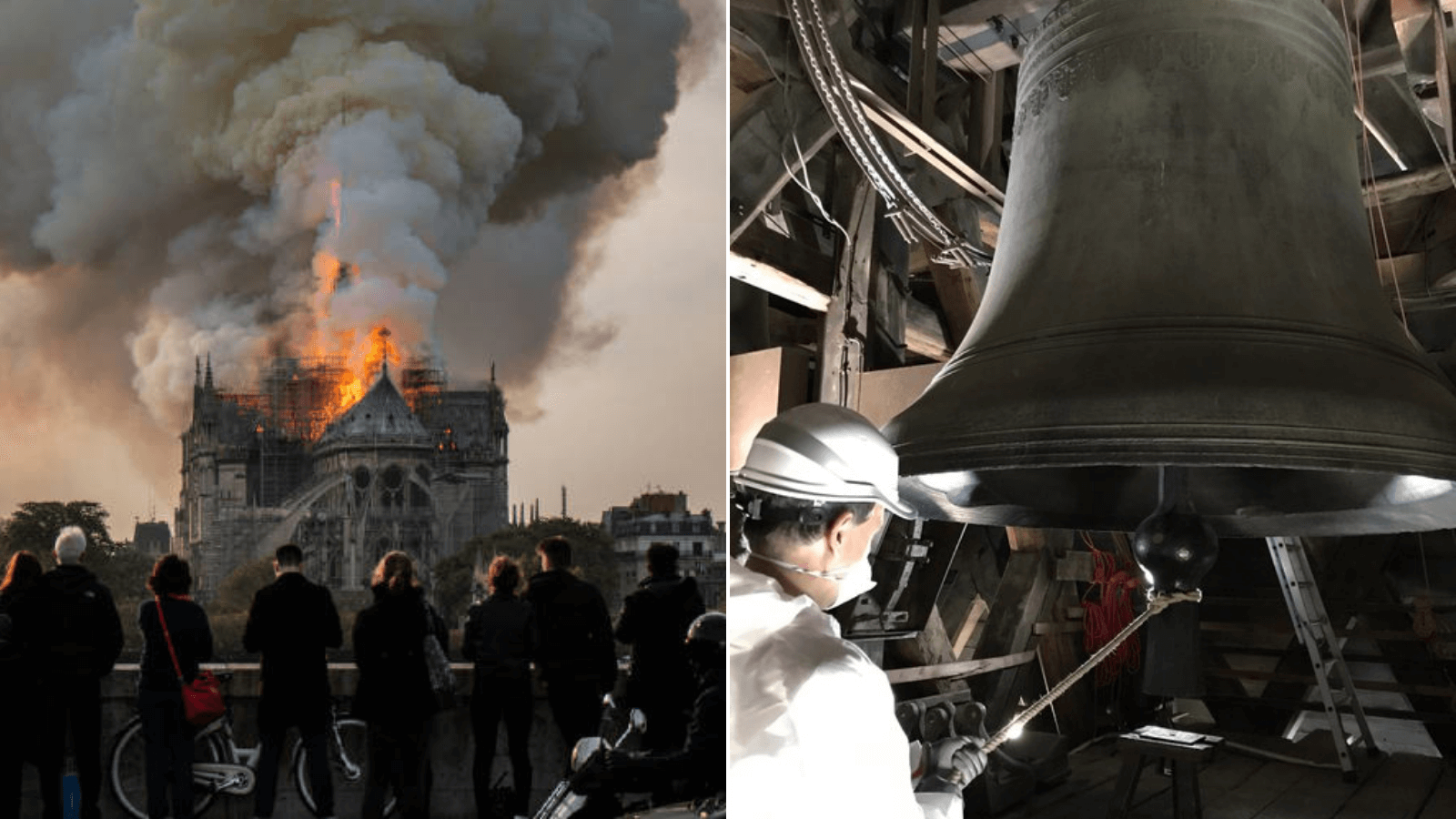 A un año del incendio, suena la campana de la catedral de Notre Dame 4