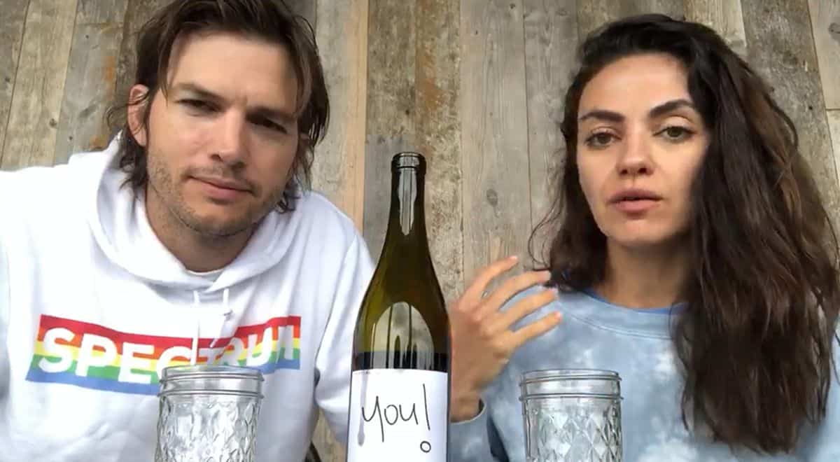 Ashton Kutcher y Mila Kunis lanzan su propio vino para recaudar fondos destinados a la lucha contra el coronavirus 2