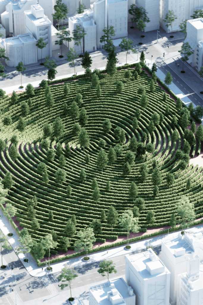 image Diseñaron en Austria el Parc de la Distance un parque que permitiría estar al aire libre respetando la distancia social 0 1