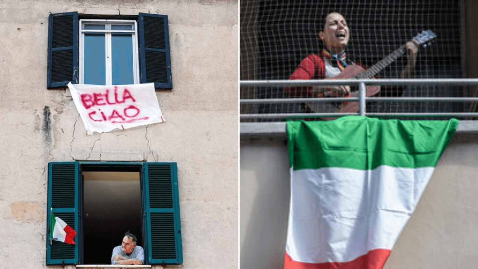 Italianos cantan Bella Ciao desde sus balcones en conmemoración a los 75 años de la caída del fascismo