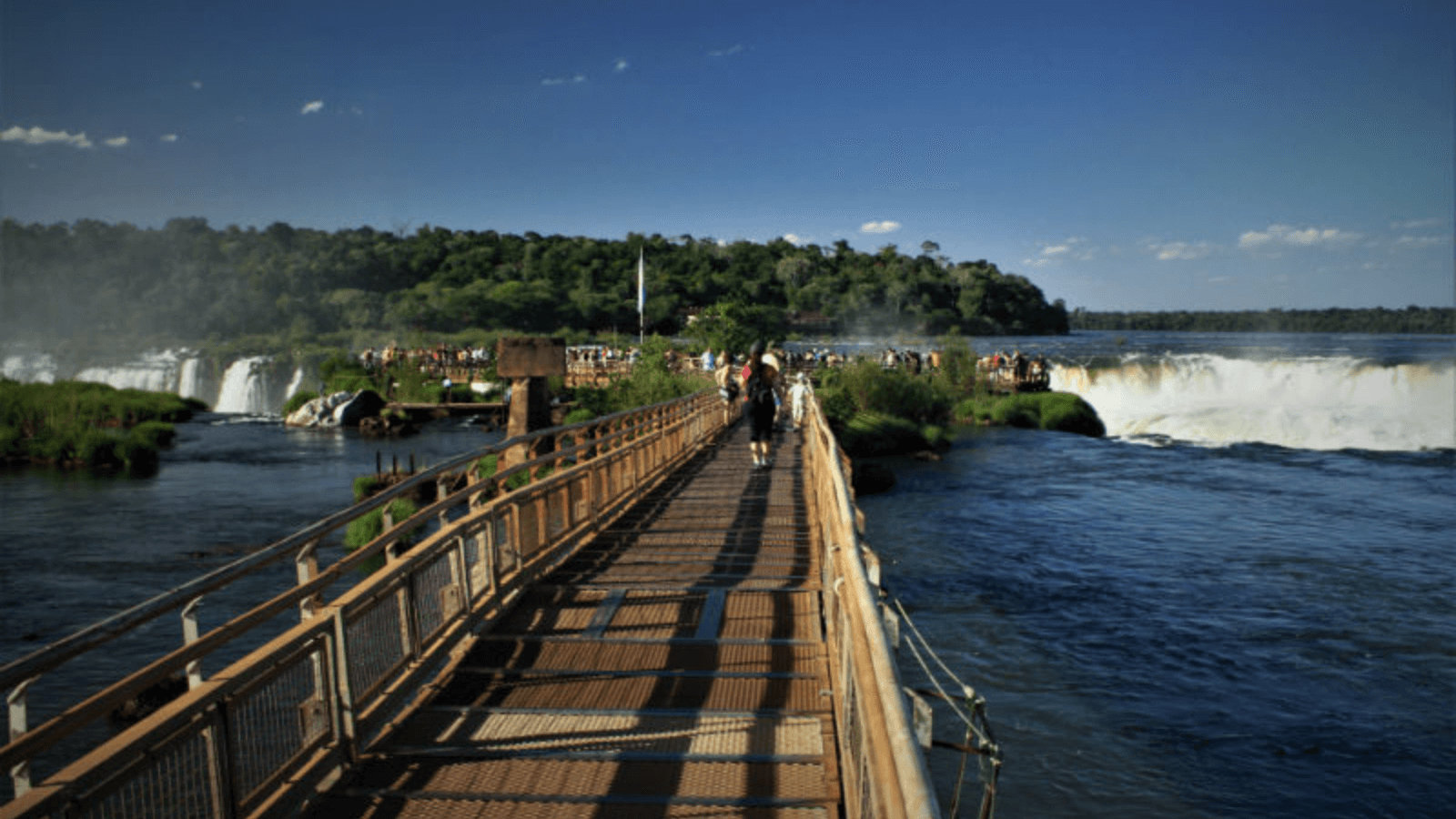 Parque Nacional Iguazú Realizan trabajo de limpieza en las pasarelas ante la ausencia de turistas por cuarentena 3