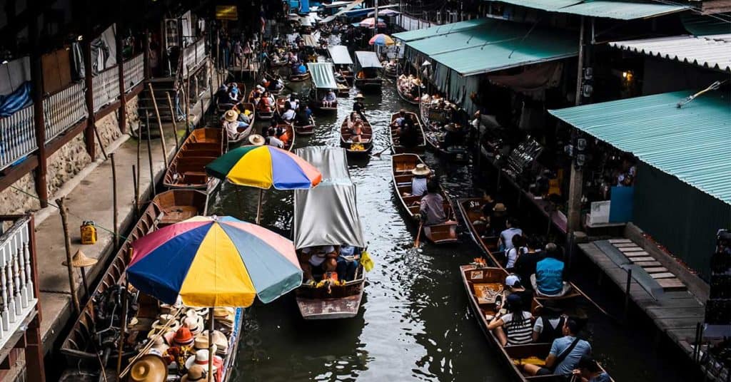 image Moverse por Bangkok bangkok mercado flotante