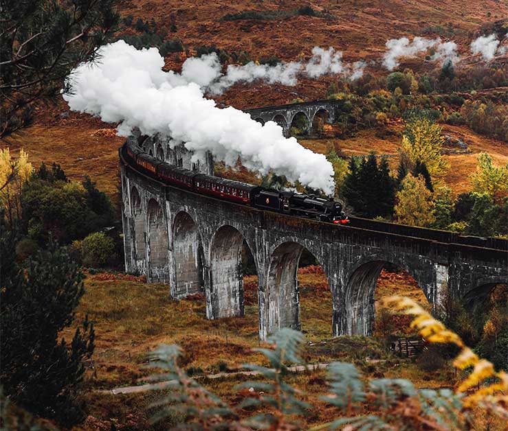 image Escocia en auto reino unido glenfinnan