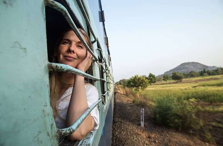 image India woman train india julian manrique