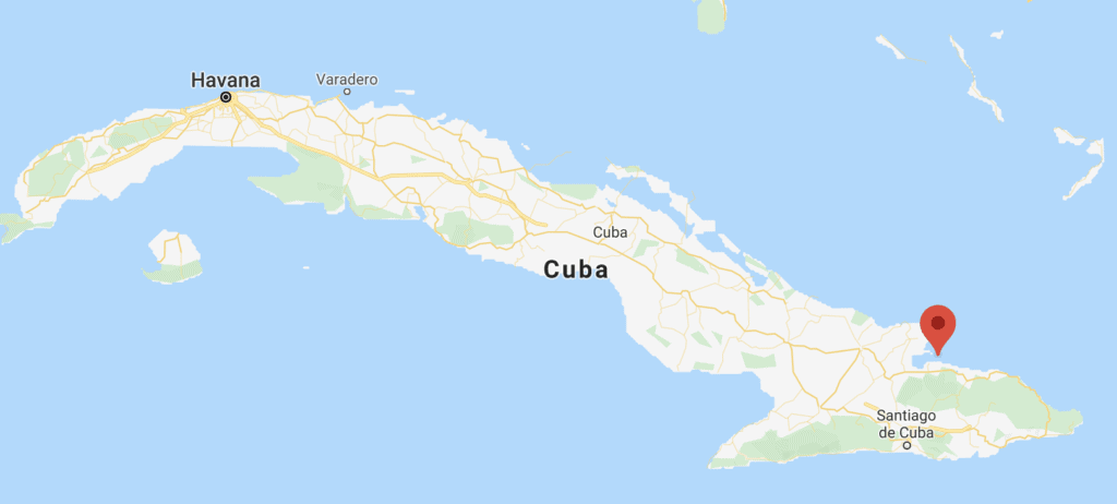 Mapa de Cayos de Cuba