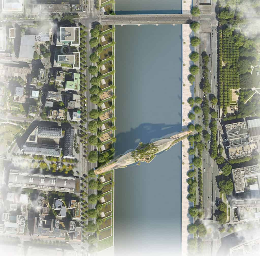 image París Un estudio de arquitectura propone construir un lujoso puente con cascada incluida sobre el río Sena 343 1