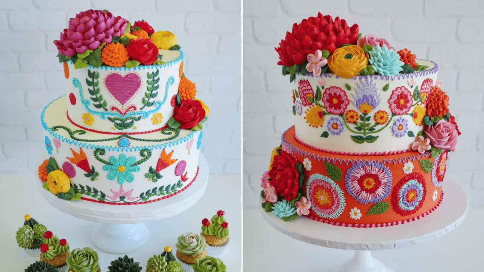 Tapestry Cakes Esta pastelera cubre sus tortas con elaborados diseños inspirados en los bordados mexicanos 4