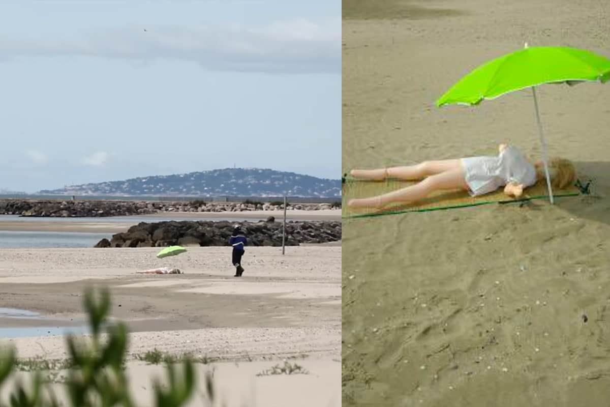 muñeca inflable broma