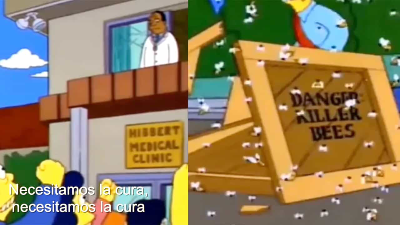 predicción simpsons coronavirus abejas