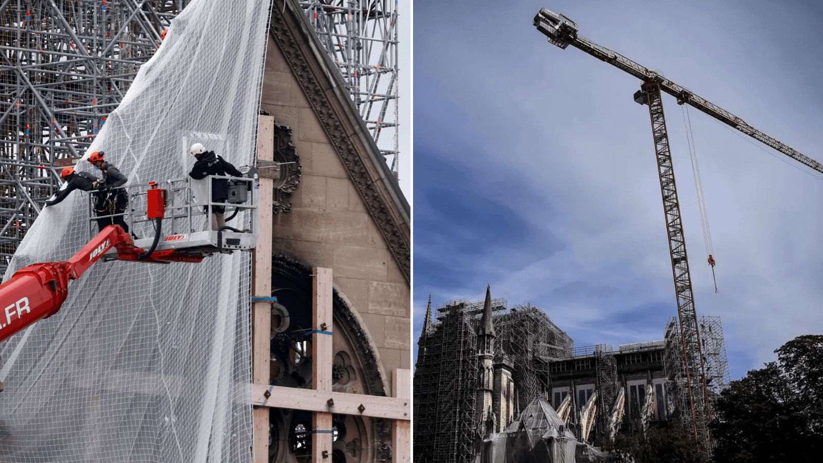 [FOTOS] Así se vivió la retirada del andamio, un día clave en la etapa de restauración de Notre Dame 3