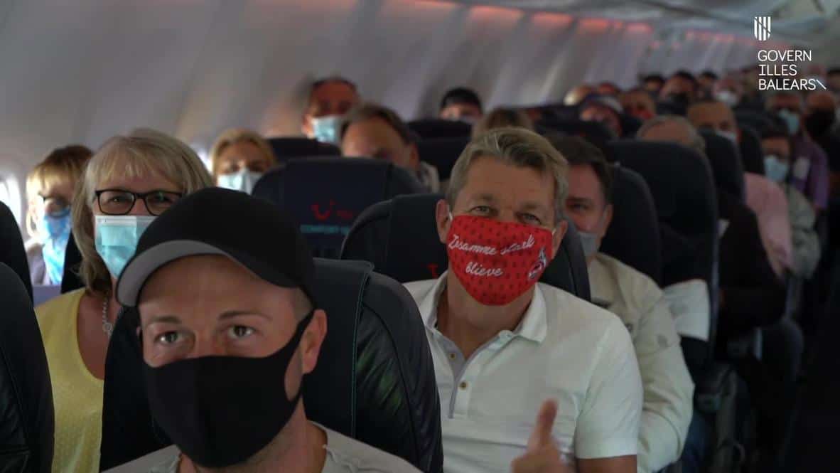 alemanes llegando a mallorca