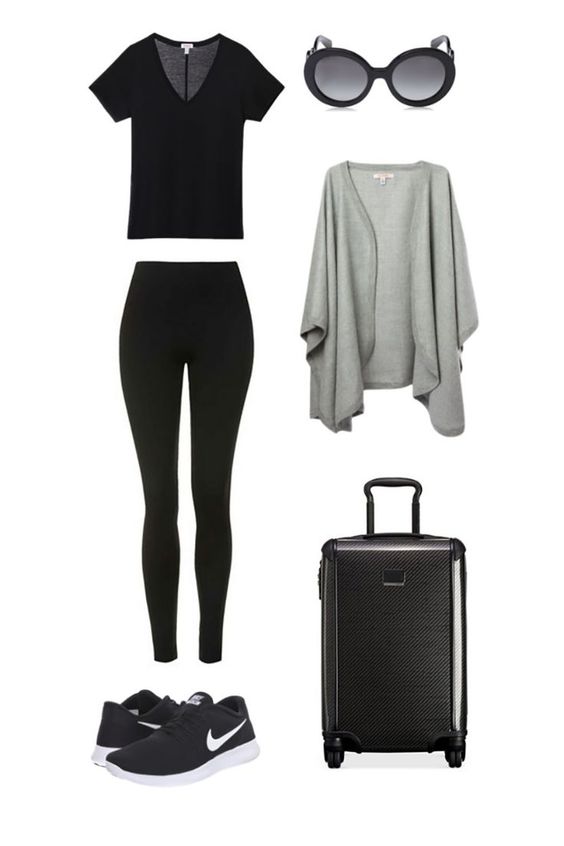 image outfits para viajar en avión ropa