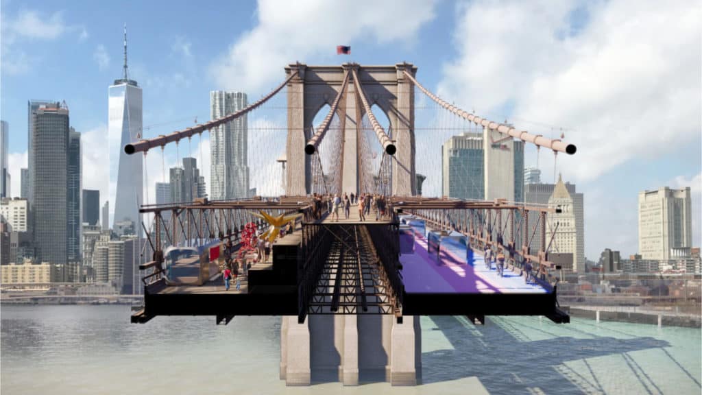 nuevo diseño del puente de Brooklyn