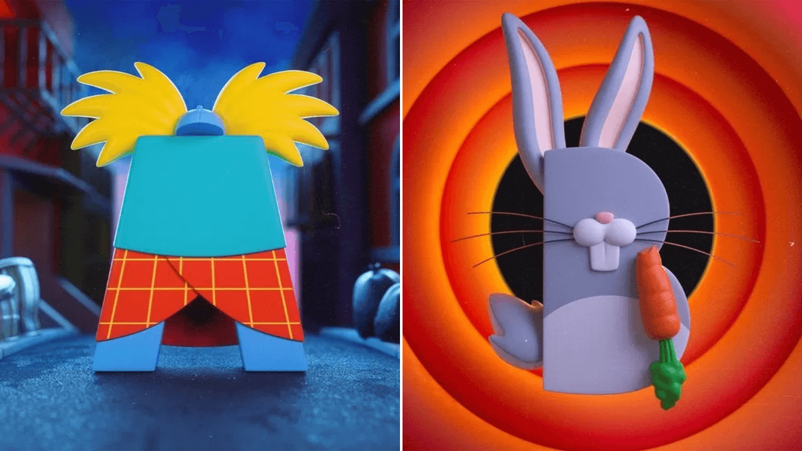 Un ilustrador 3D ha creado su propio alfabeto inspirado en los dibujos animados de su infancia y los resultados son increíbles 1