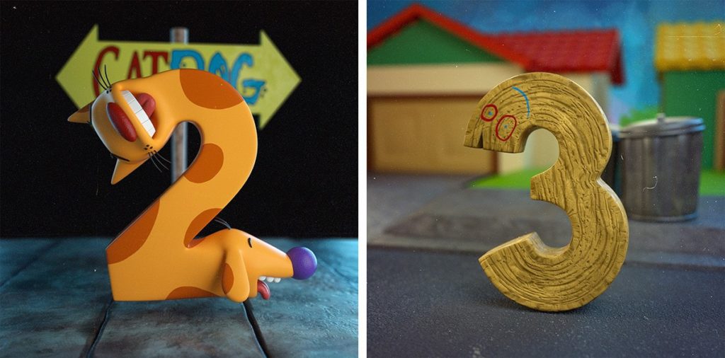 image alfabeto inspirado en los dibujos animados Un ilustrador 3D ha creado su propio alfabeto inspirado en los dibujos animados de su infancia y los resultados son increíbles 13