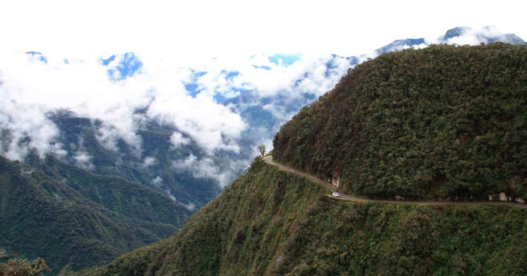 Camino de la muerte en Bolivia