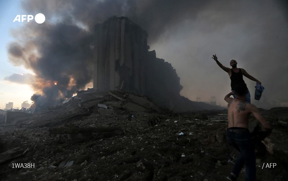 explosión en el puerto de Beirut