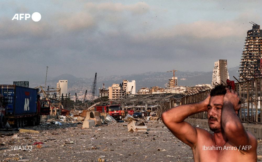 image explosión en el puerto de Beirut AFP compartió las imágenes más impactantes tras la explosión en el puerto de Beirut 4