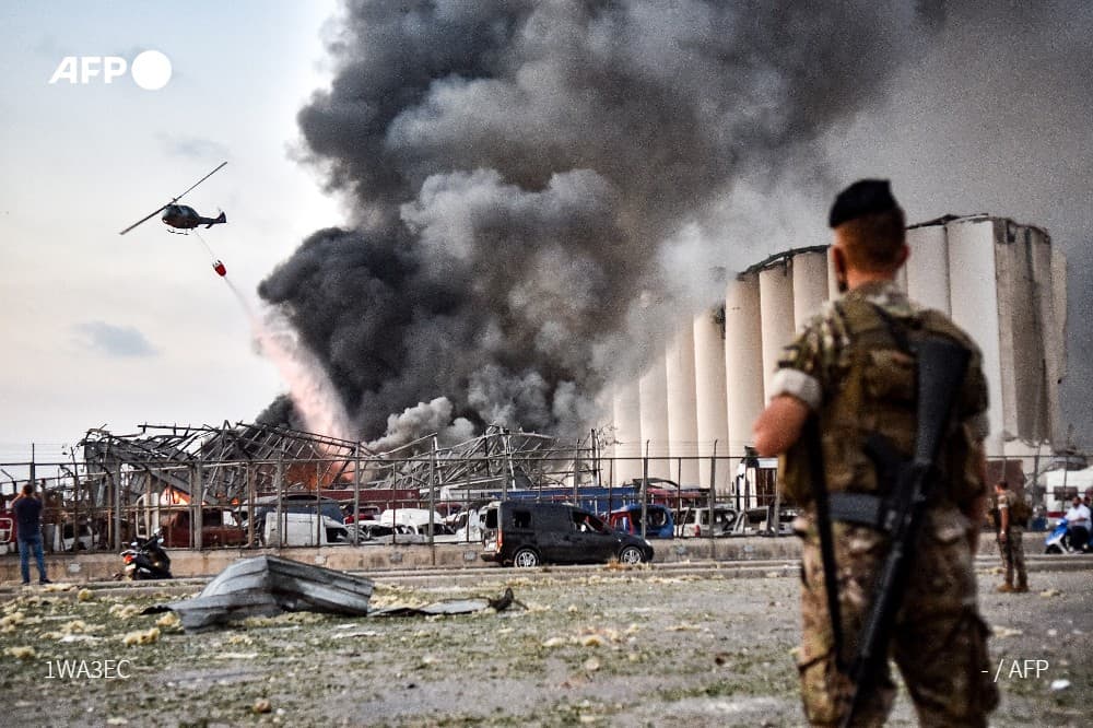 explosión en el puerto de Beirut