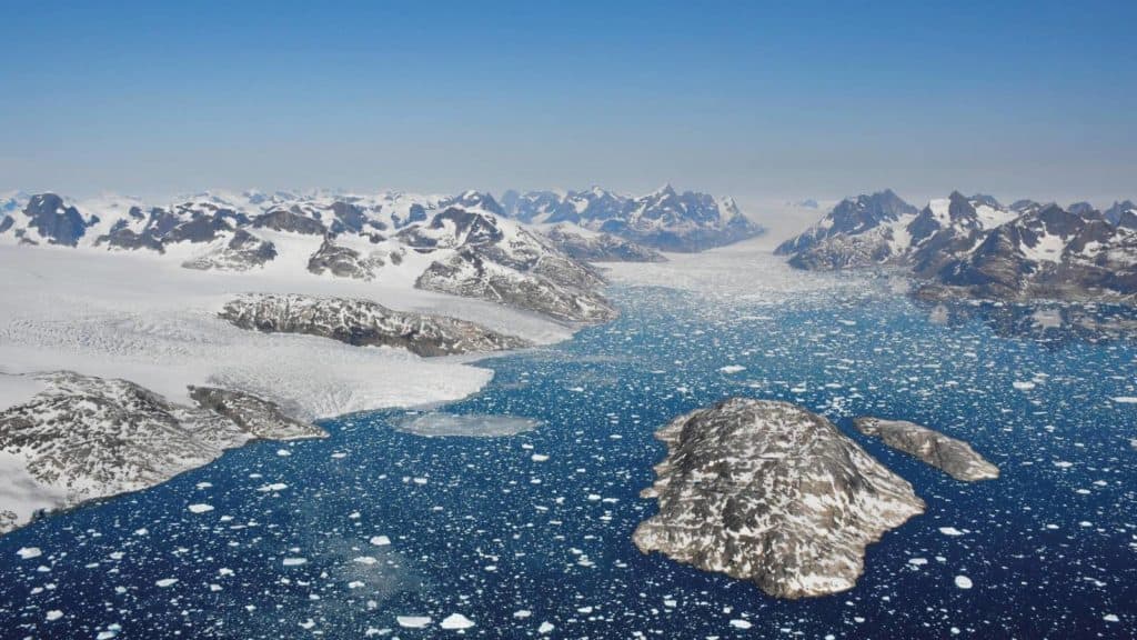 image deshielo Groenlandia hielo y nieve