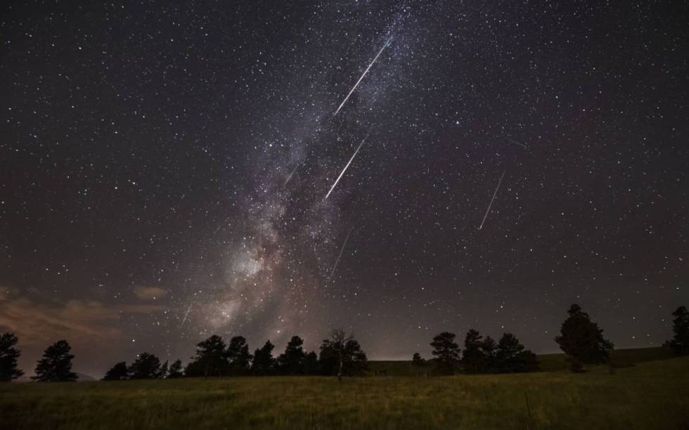 image perseidas Lluvia de estrellas