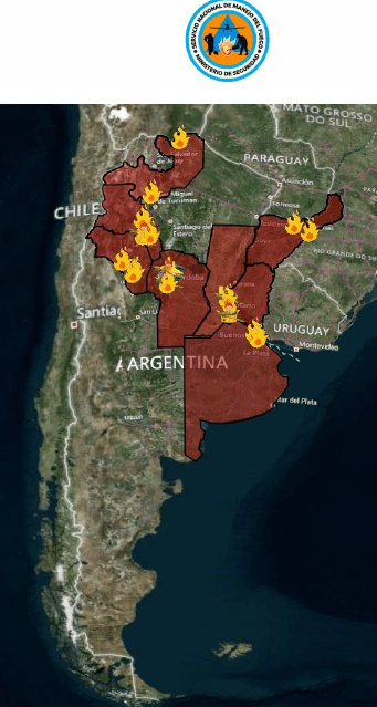 El mundo se hace eco de los incendios en Argentina al registrarse más de 120.000 hectáreas arrasadas por el fuego