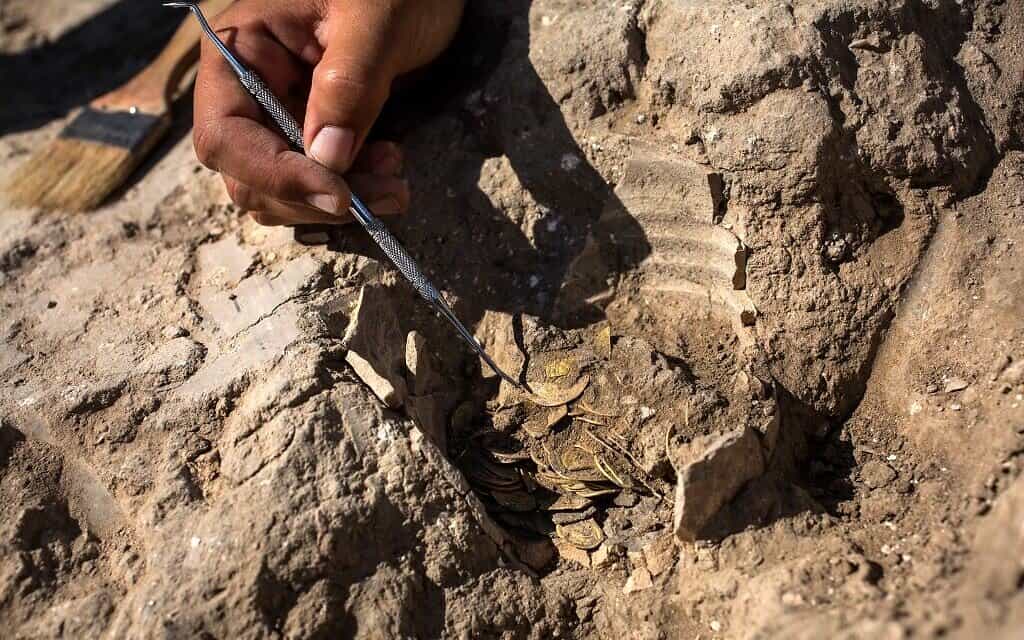 Monedas de oro en israel