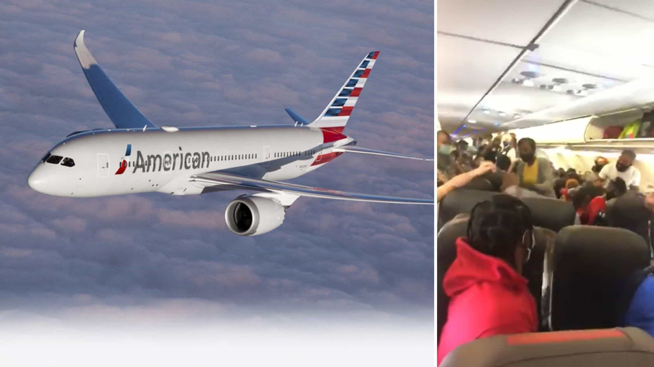 Pelea en avión de American Airlines