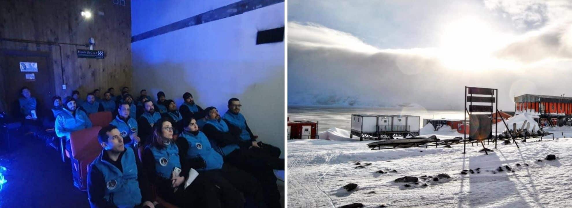 Reinauguró la sala de cine de la Antártida: es la única que hay y es argentina