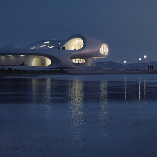 China: diseñan una biblioteca para leer y disfrutar frente al mar